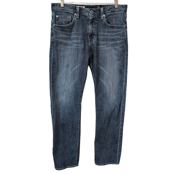 AG Adriano Goldschmied Protege Jeans Men Size 34x34* Medium Wash Straight Leg - Picture 1 of 12